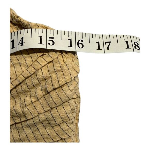 Zara Women's Beige Striped Halter Neck Cropped Tank Top Size Medium - Picture 4 of 4